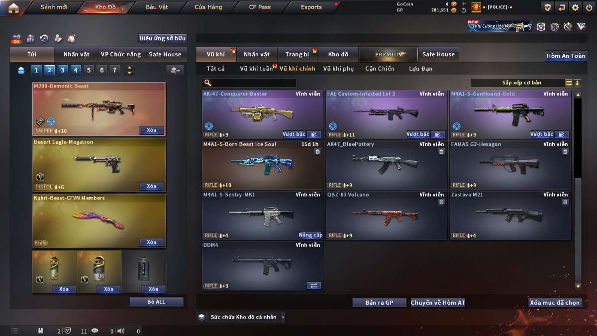 shop acc cf uy tin gia re